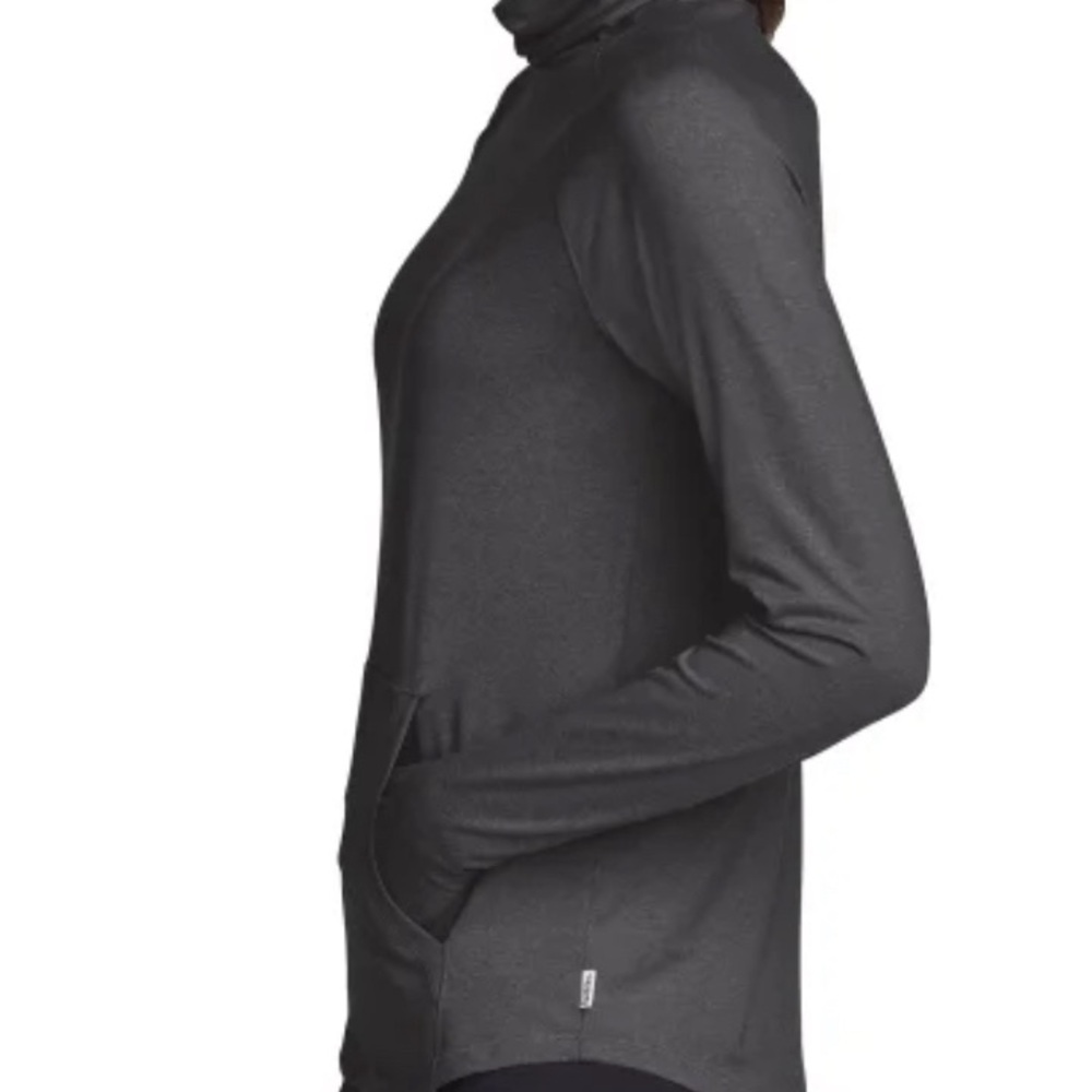 Eddie Bauer Ladies' Active Funnel Neck Long Sleeve Top - Picture 2 of 4
